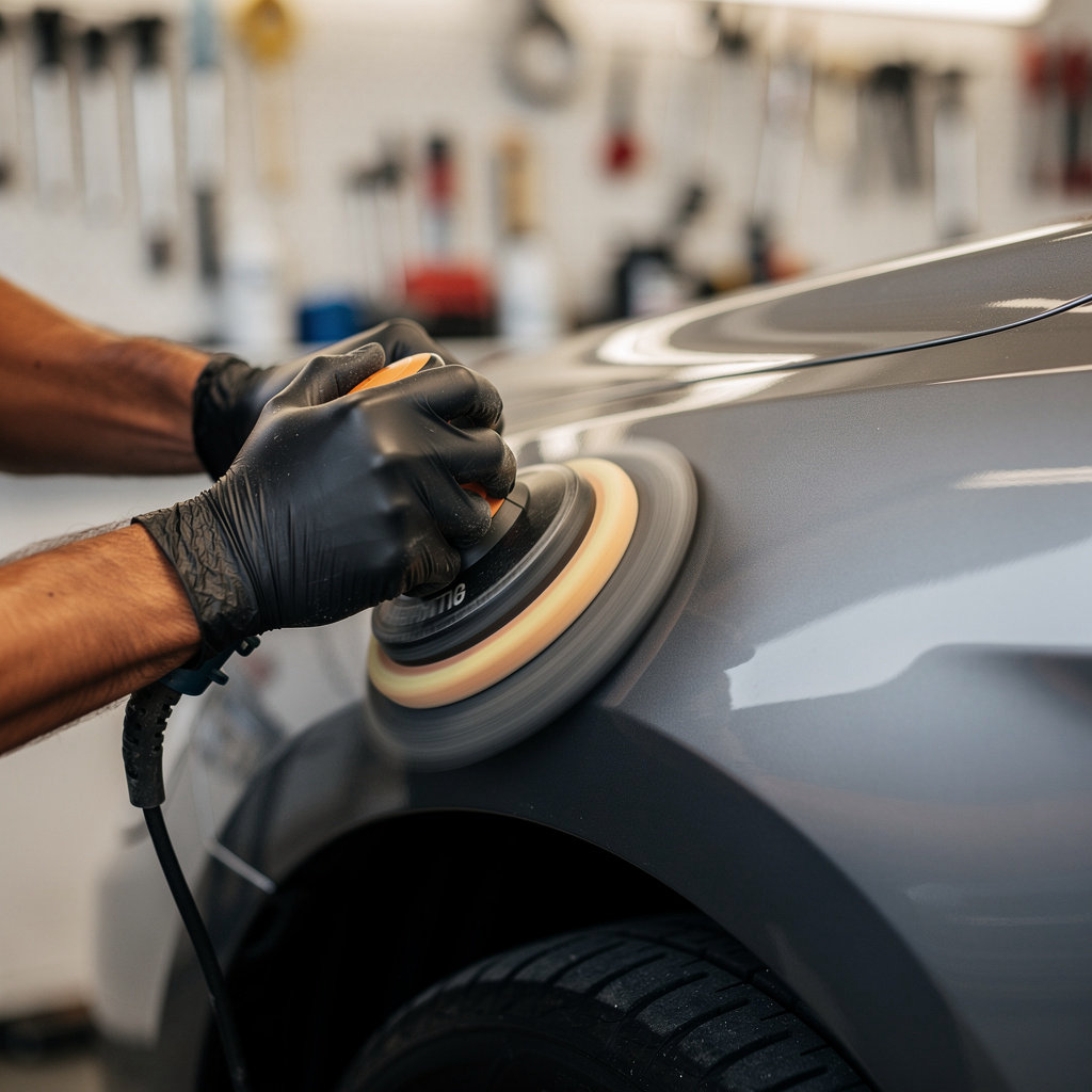 In & Out Auto Body San Diego professional technician performing quality auto body repair in our San Diego shop